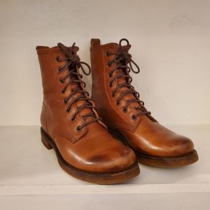 FRYE Veronica Lace Up Combat Boots